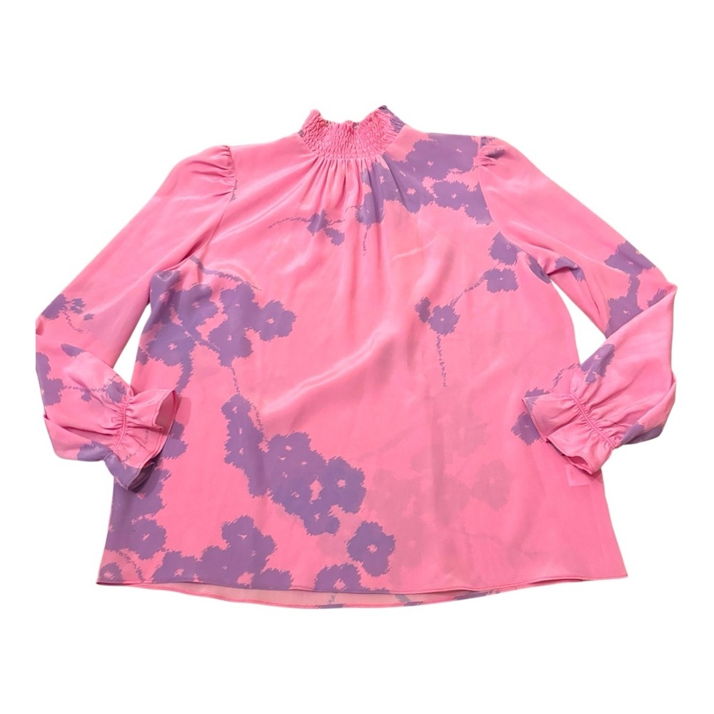 Tucker Stella Top Taffy Lilac Love Duet 16mm Silk Crepe de Chine NEW M